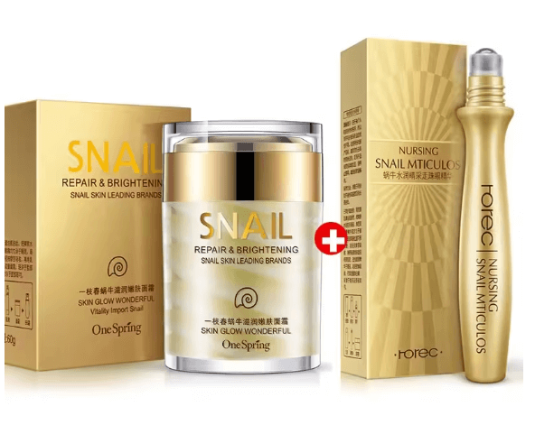 Snail Collagen Cream & Dark Eye Circles Remover Serum