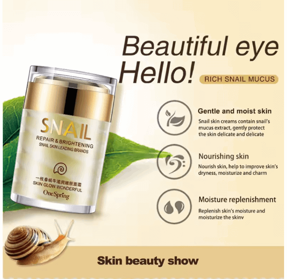 Snail Collagen Cream & Dark Eye Circles Remover Serum