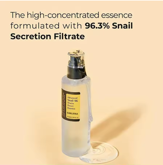 Advanced Snail Mucin 96% Korean Skin Care Facial Essence (Anti-Aging)