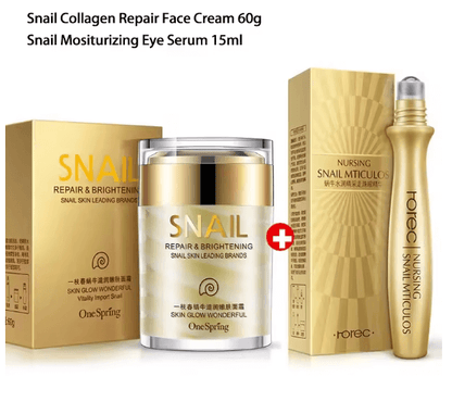 Snail Collagen Cream & Dark Eye Circles Remover Serum